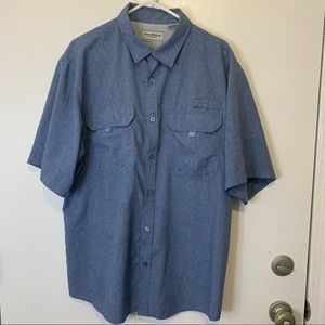 Clearwater outfitters short sleeve button down fishing shirt